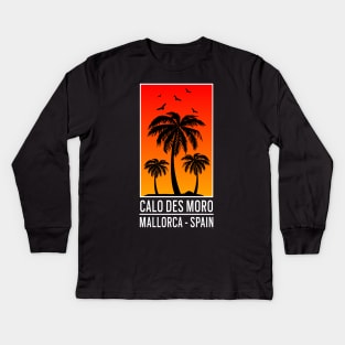 Calo Des Moro Spanien Mallorca Urlaub Reisen Shirt Kids Long Sleeve T-Shirt